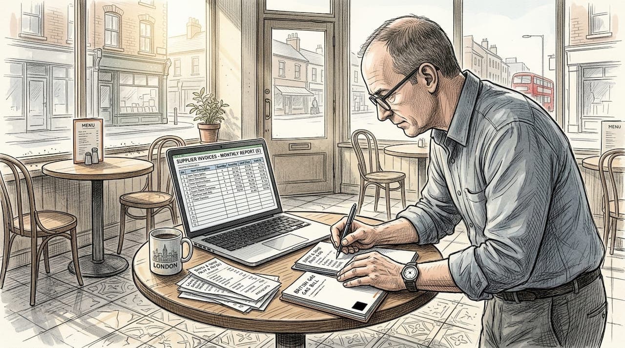 Weekly spend report checklist for UK restaurants